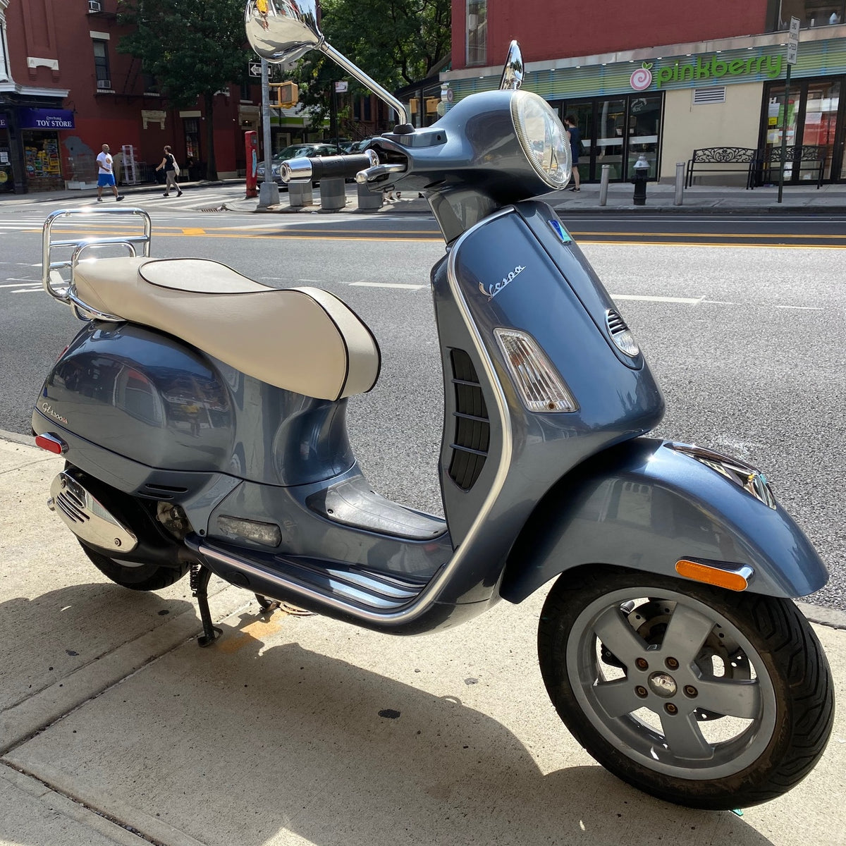 Vespa GTS cream seat cover by Cheeky Seats