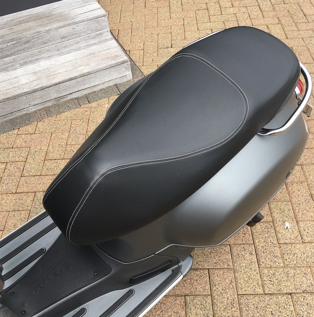 Vespa GTS seat cover by Cheeky Seats
