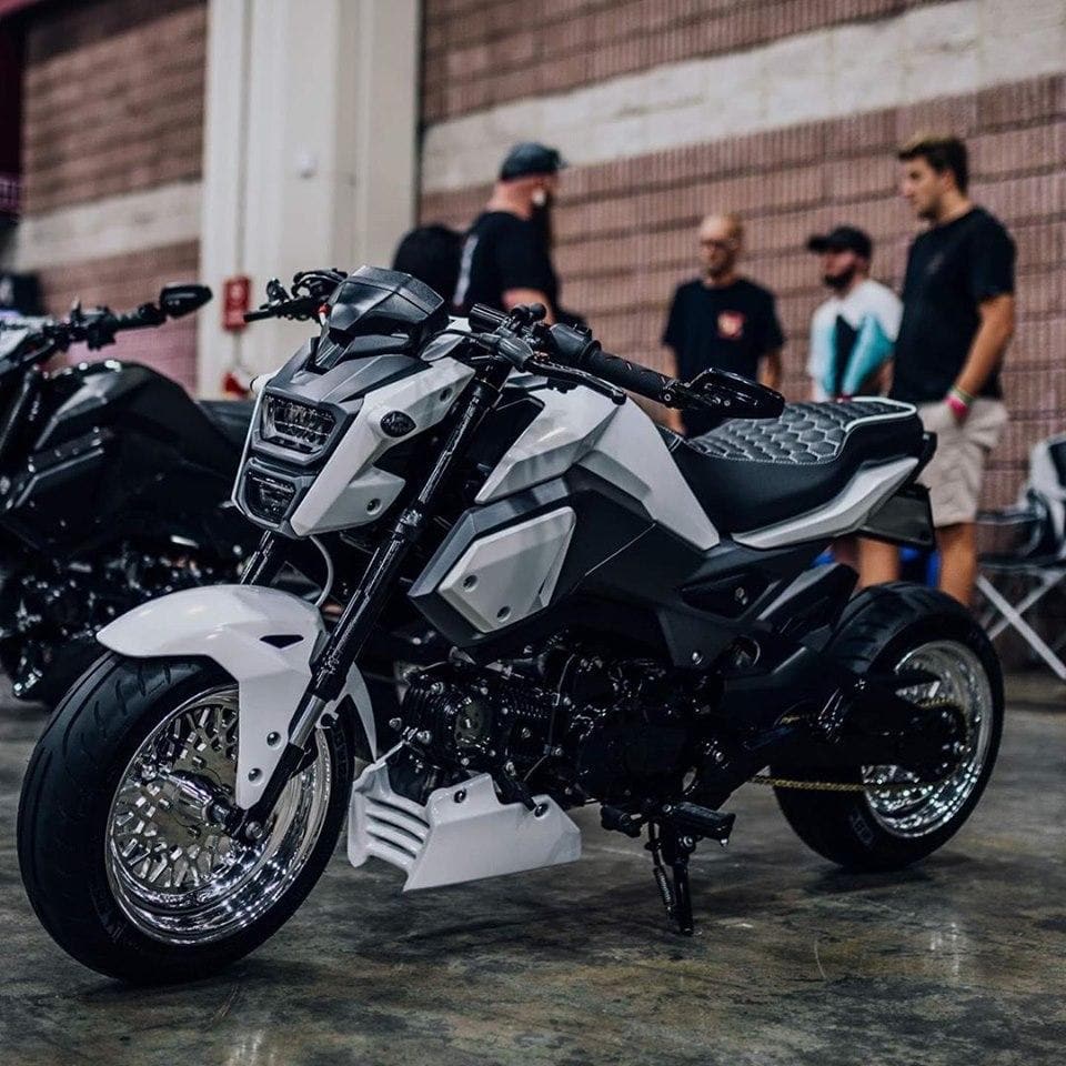 Honda Grom with Hexagon Seat Cover by Cheeky Seats