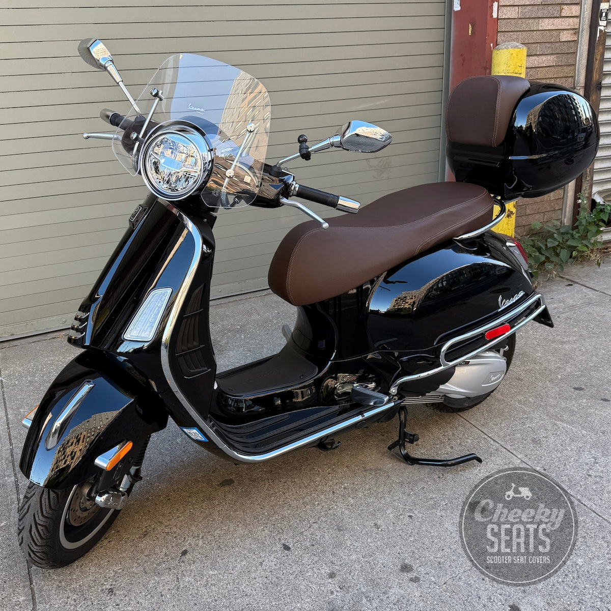 2023–2025 Vespa GTS 300 Seat Cover Matte Truffle Brown, Waterproof