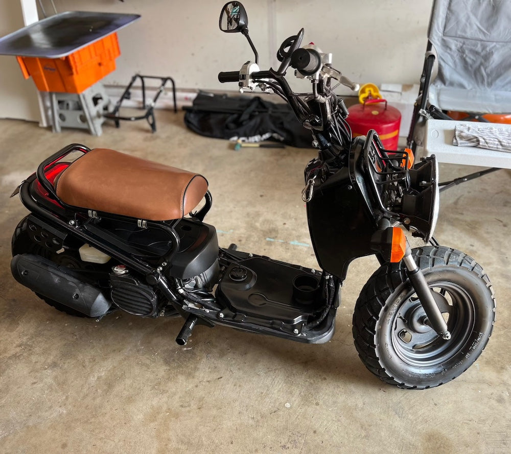Honda Ruckus rustic minimalist seat cover
