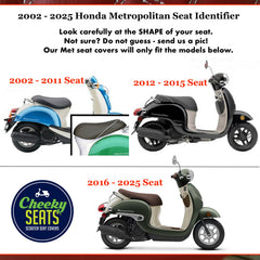 Honda Metropolitan CH50 Peace Signs Fleece Seat Cover