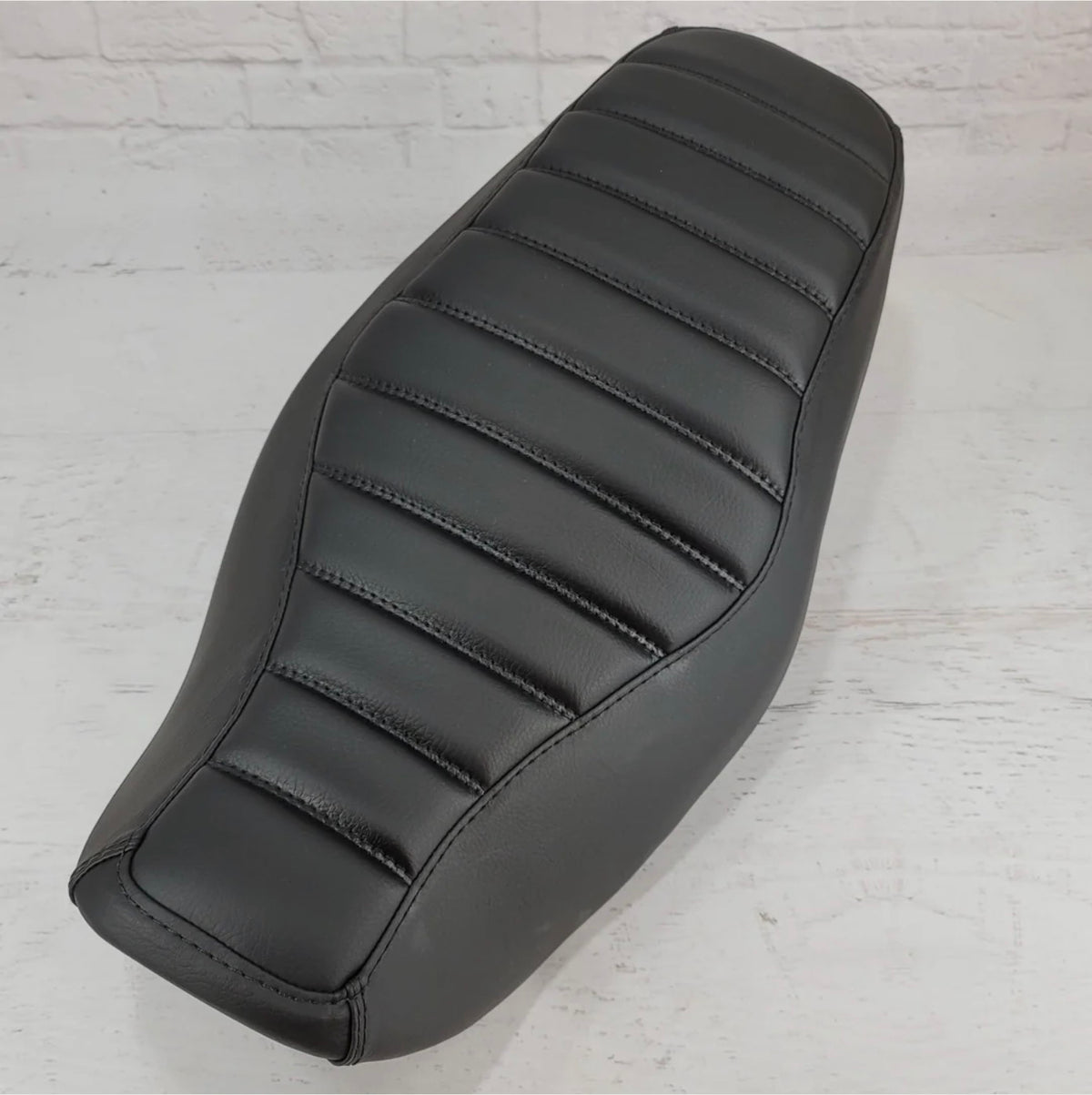 Honda Grom MSX125 Seat Cover Padded Tuck and Roll, handmade Honda Grom seat cover by Cheeky Seats, product detail view 4