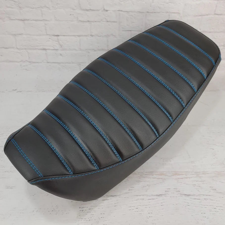 Ready to Ship! 2022-26 Honda Grom Tuck and Roll Seat Cover, handmade Honda Grom seat cover by Cheeky Seats, product detail view 7