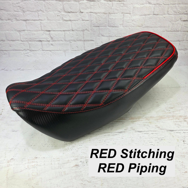 READY TO SHIP! 2022 - 2025 Honda Grom Double Diamond Seat Cover with Piping