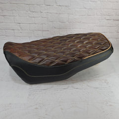Honda Grom Seat Cover 2013 - 2026 Tobacco and Black Double Diamond