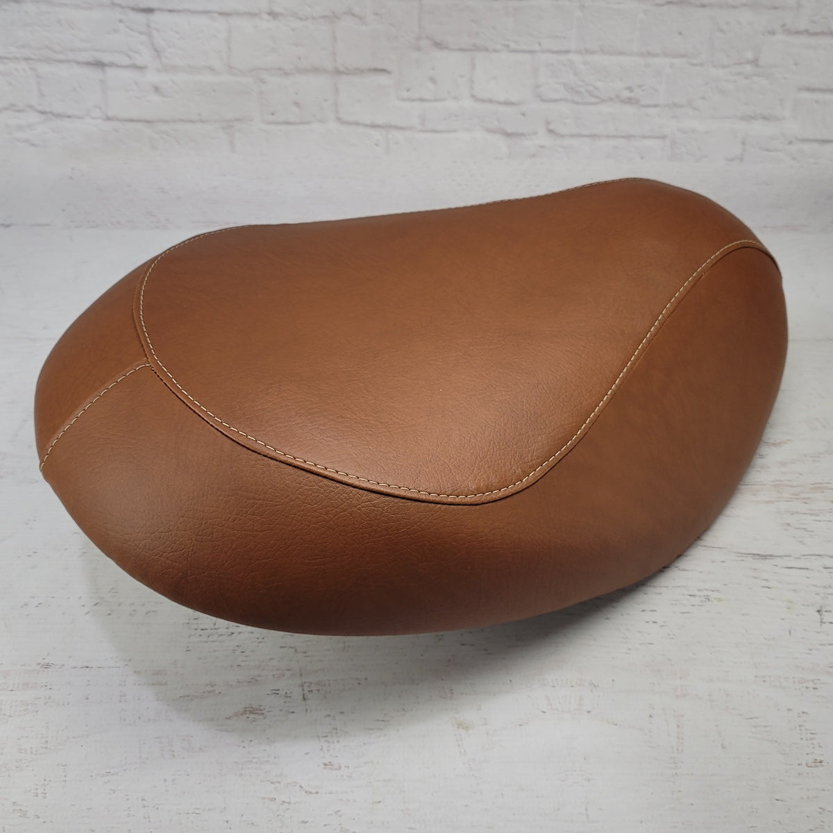 READY TO SHIP! Honda Metropolitan Cinnamon Seat Cover, handmade Honda Metropolitan seat cover by Cheeky Seats, product detail view 2
