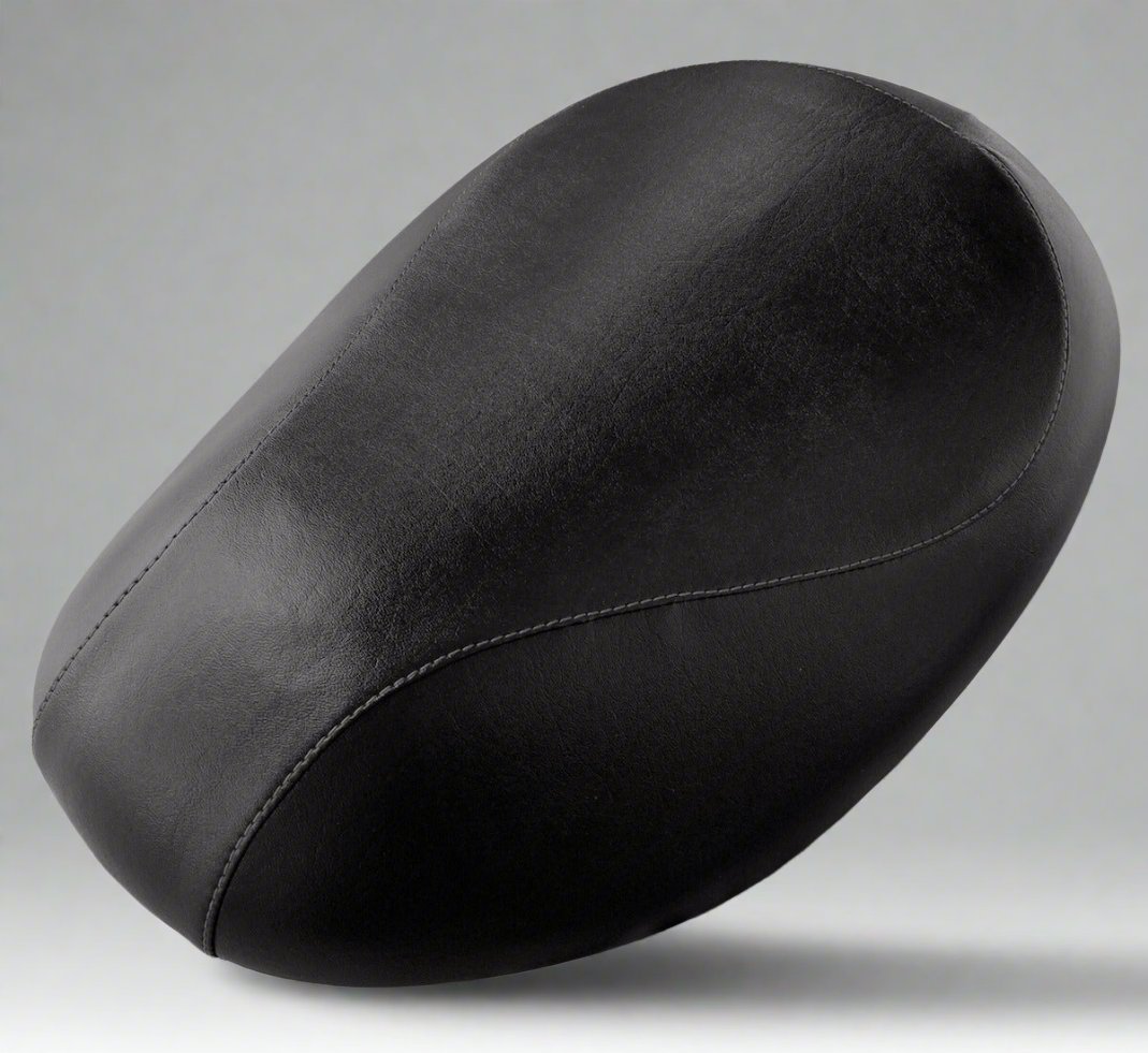READY TO SHIP! Honda Metropolitan CH50 Classic Black Seat Cover - No staples!, handmade Honda Metropolitan seat cover by Cheeky Seats, featured product view