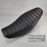 Honda Navi tuck-and-roll seat cover with red stitching and piping
