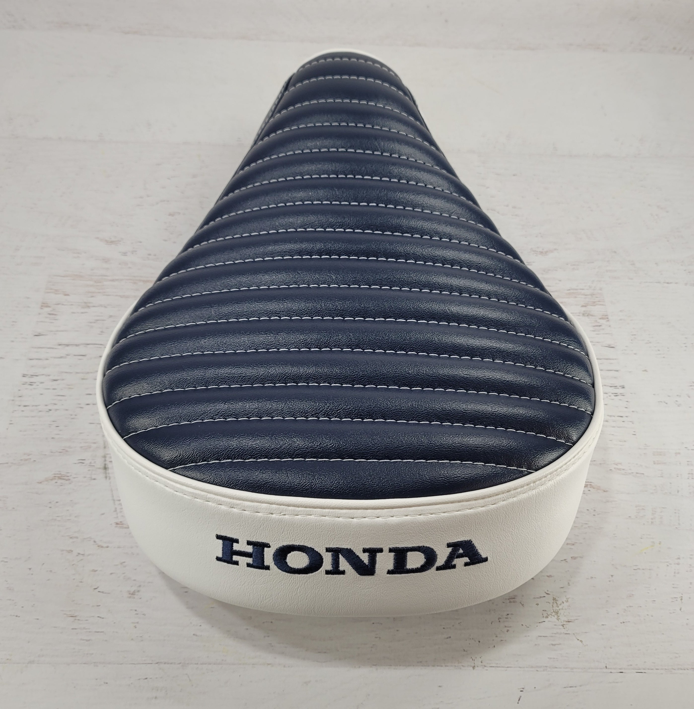 Honda Super Cub / Trail 125 Navy Blue Mini Pleat Two Tone Seat