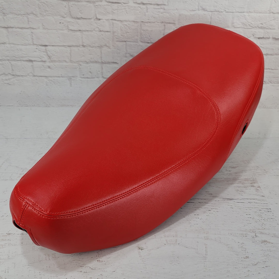 Vespa LX 50 / 150 Red, Pink, White Seat Cover with French Seams