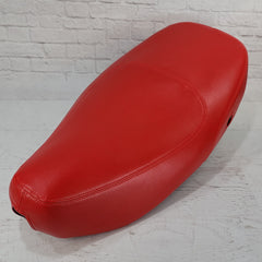 Vespa LX 50 / 150 Matte Red  Seat Cover with French Seams
