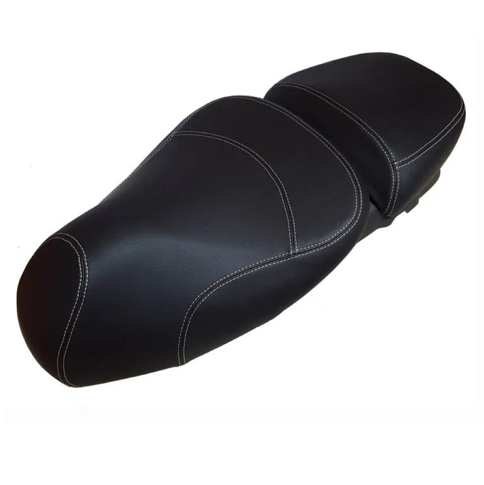 Vespa GTV Minimalist Black Seat Cover with French Seams