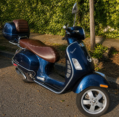 Vespa GTS 250 / 300 Padded Whiskey Brown Tuck and Roll Seat COVER