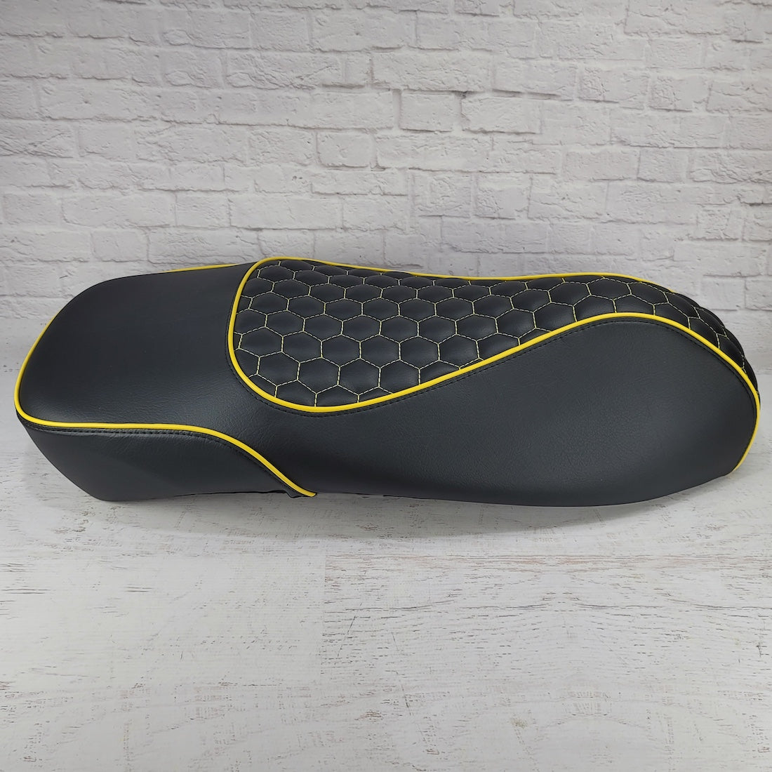 Vespa GTS 250/300 hexagon seat cover by Cheeky Seats