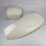 Vespa GTS cream seat cover and backrest pad set