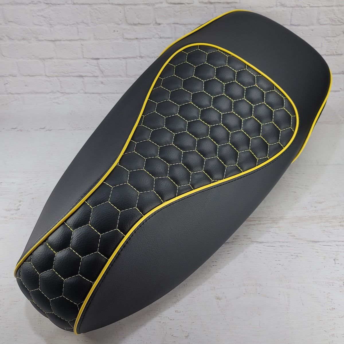 Vespa GTS hexagon handmade seat cover
