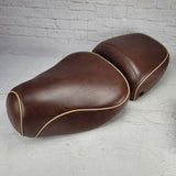 Vespa LXV padded distressed whiskey brown seat cover