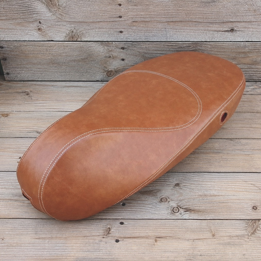 READY TO SHIP Vespa Sprint / Primavera Caramel Brown Seat Cover