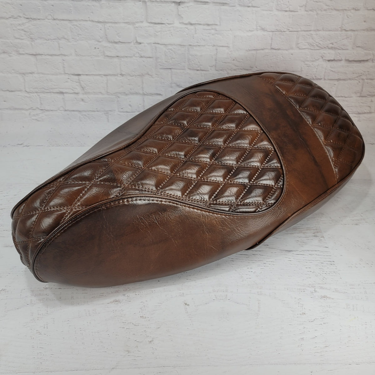 Vespa Sprint / Primavera 50 - 150 Diamond Brown Seat Cover by Cheeky Seats