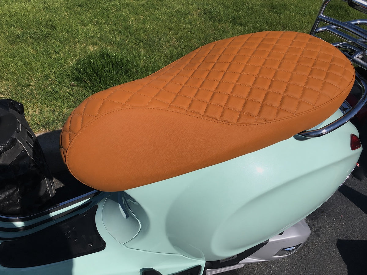 Vespa Sprint / Primavera Calabaza Diamond Seat Cover by Cheeky Seats