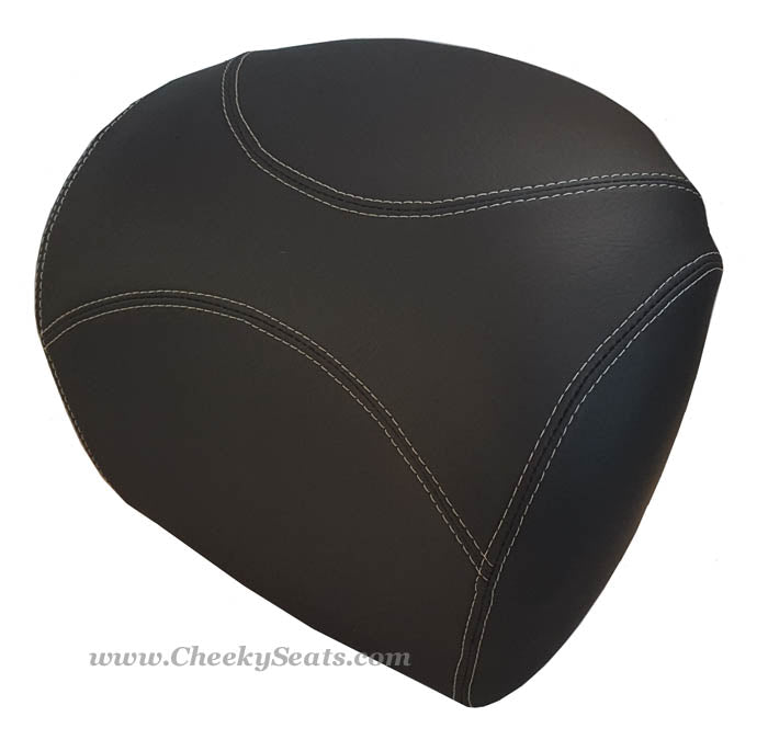 Vespa GTV black seat cover side view