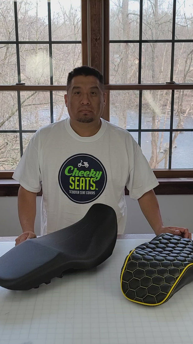 Honda Grom Hexagon Honeycomb Seat Cover – Cheeky Seats Scooter