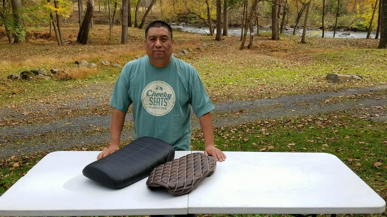 Video showing Maddog Seat Cover installation handmade by Cheeky Seats