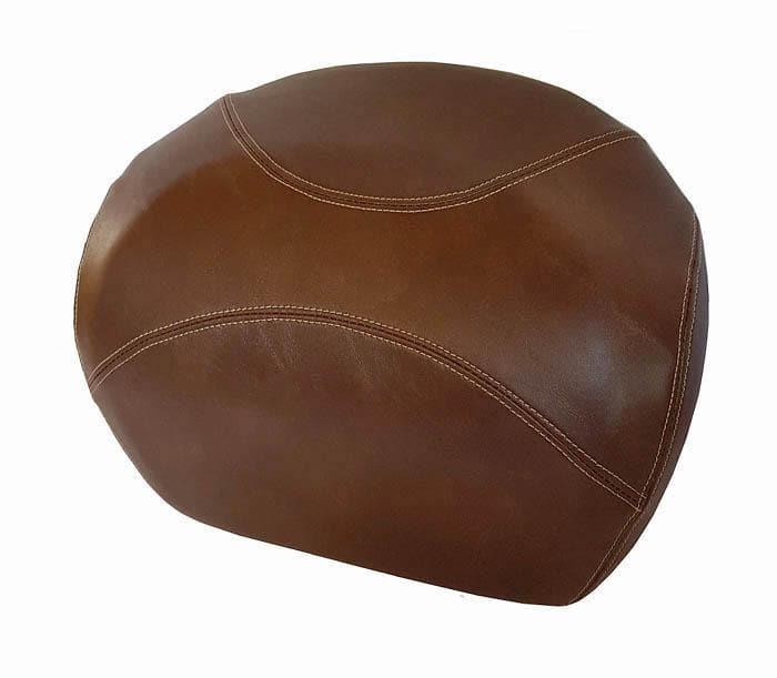 Vespa GT200 whiskey brown seat cover side view