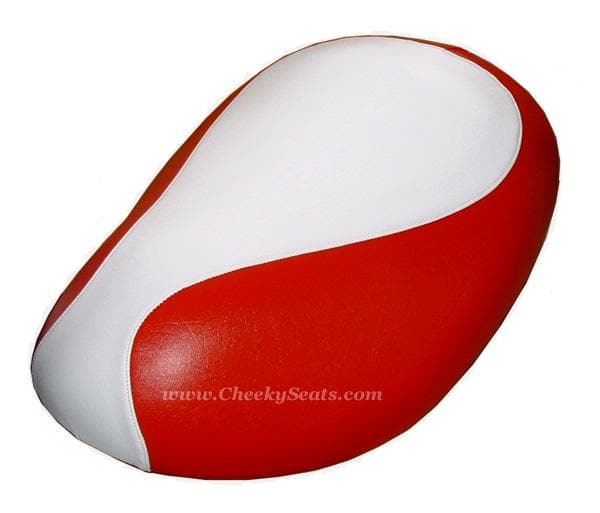 READY TO SHIP! 2002 - 2011 Honda Metropolitan Classic Two Tone Seat Cover, handmade Honda Metropolitan seat cover by Cheeky Seats, product detail view 2