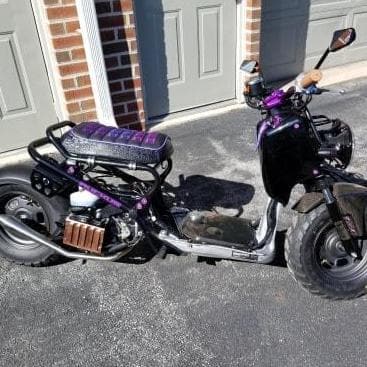 Honda Ruckus Purple Bride Zoomer Seat Cover