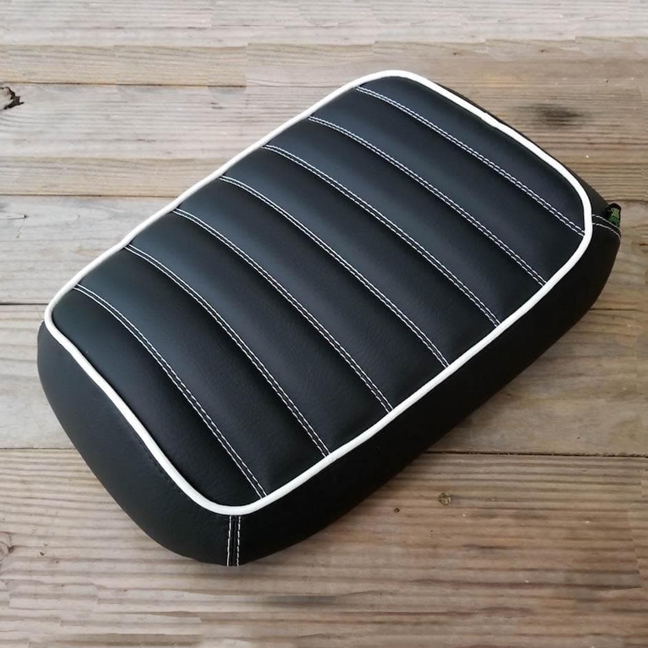 Honda Ruckus padded black tuck and roll seat cover