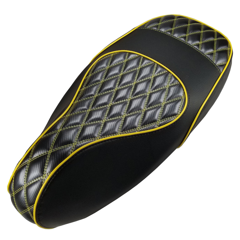 Vespa Sprint / Primavera 50 - 150 Diamond Carbon Fiber Seat Cover by Cheeky Seats