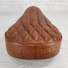 Honda Super Cub / Trail Cognac Diamond Pleat Seat Cover