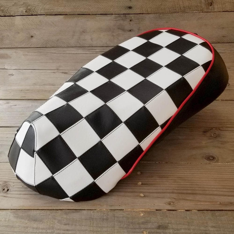 Sym Mio Checker Black and White Seat Cover by Cheeky Seats