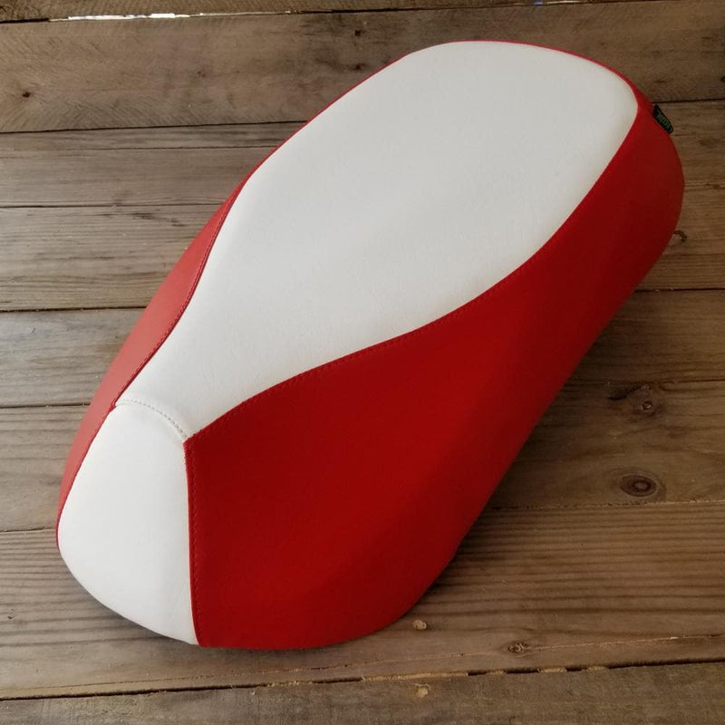 Sym Mio Red and White Seat Cover