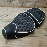 Vespa LXV black diamond seat cover by Cheeky Seats