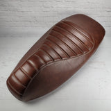 Vespa GTS padded whiskey brown tuck and roll seat cover