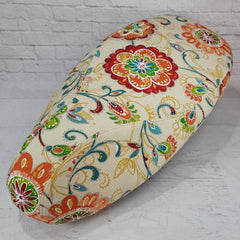 Ready to Ship!  Vespa Sprint / Primavera Ecru Floral Seat Cover