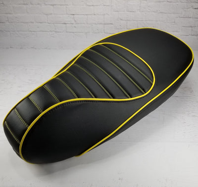 Vespa Sprint / Primavera Padded Black and Red Seat Cover