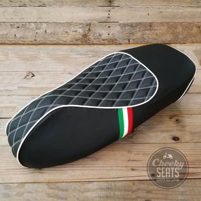 Vespa GTS Diamond Italy Italian Seat Cover by Cheeky Seats