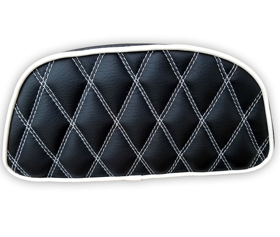 Vespa LXV Black Diamond Scooter Seat Cover Handmade